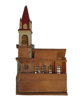 Gebäude Kirche für eine Krippe,  19. Jh.