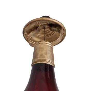Biedermeier Laterne aus Glas, ~ 1850