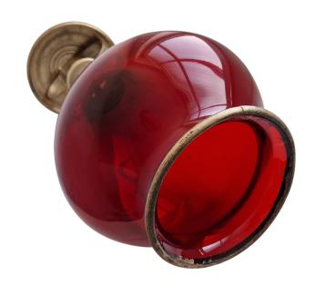 Biedermeier Laterne aus Glas, ~ 1850