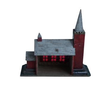 Gebäude Kirche für eine Krippe,  19. Jh.