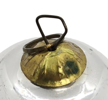Preview: Silver Biedermeier Kugel, Meisenthal Vergo (6 cm)