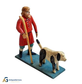 Hirte mit Hund,  (10 cm)