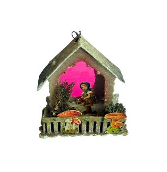 Preview: Antiker Christbaumschmuck aus Karton um 1920