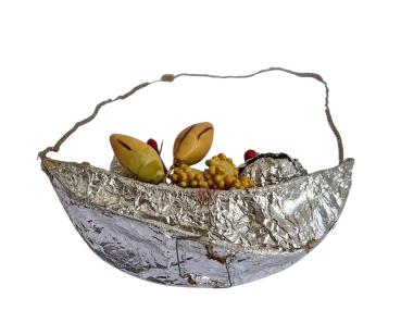 Sebnitzer Früchtekörbchen um 1900