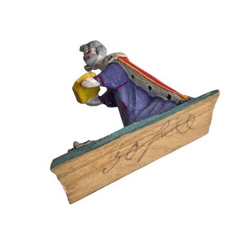 Preview: Grulicher Krippenfigur, König Melchior um 1920  (7 cm)