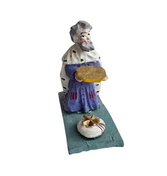 Preview: Grulicher Krippenfigur, König Melchior um 1920  (7 cm)