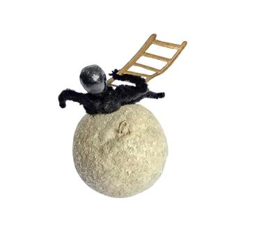 Preview: Schornsteinfeger auf Wattekugel um 1930