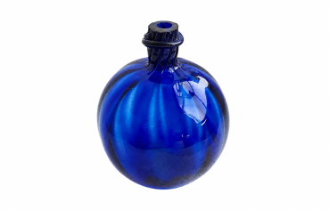 Preview: Heilig-Grab-Kugel / Schusterkugel aus blauem Glas, 18./19. Jahrhundert
