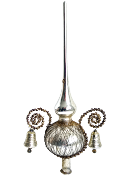 Preview: Antique wire wrapped christmas tree topper, ca. 1930