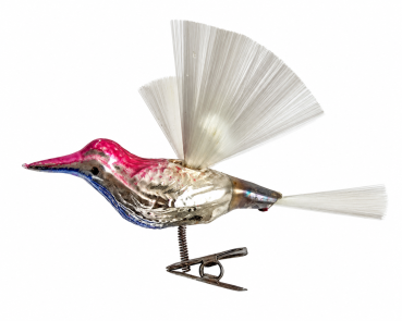 Lauscha song bird on clip