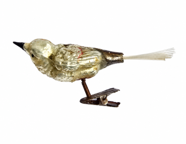 Singvogel auf Zwicker, Lauscha um 1930