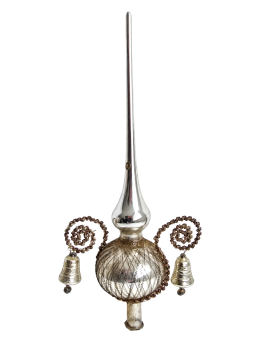 Antique wire wrapped christmas tree topper, ca. 1930