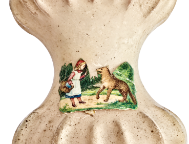 Preview: Seltene Lauschaer Christbaumkugel um 1920
