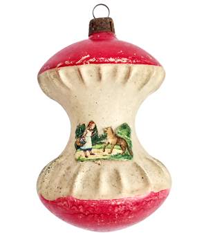 Seltene Lauschaer Christbaumkugel um 1920