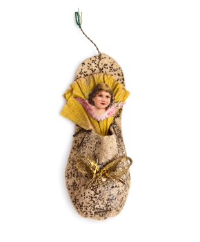 Schuh mit Engel, um 1910