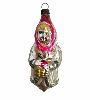 Frau mit Korb Früchte, um 1920