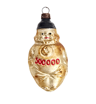 Glasornament Clown um 1920