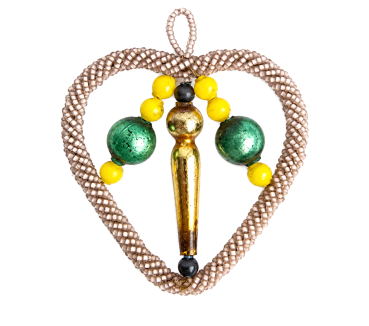 Preview: Beaded gablonz ornament, 20s