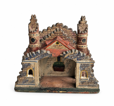 Antiker orientalischer Krippenstall, Grulich um 1880 / 1900