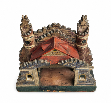 Preview: Antiker orientalischer Krippenstall, Grulich um 1880 / 1900