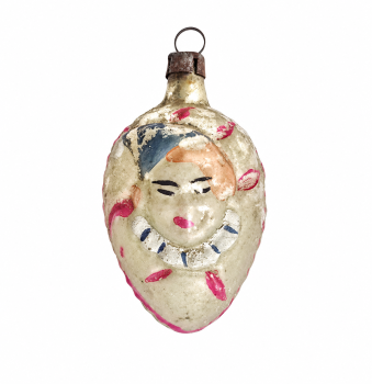 Christmas kugel with harlekin, circa 1920