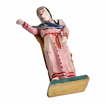 Preview: Antike Grulicher Krippenfigur / Maria um 1920 (7 cm)
