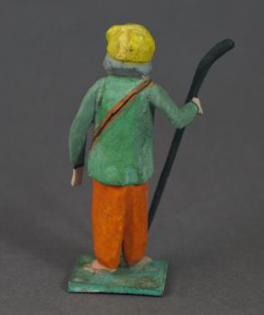 Grulicher Krippenfigur " Hirte " um 1900  (7 cm)