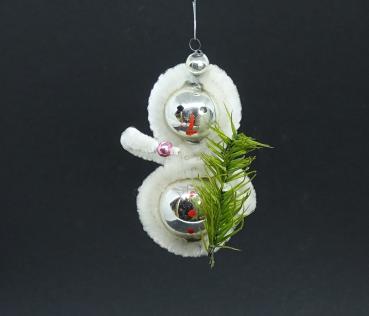 Gablonzer Glasornament mit Chenille - Eskimo, ~ 1960/1970