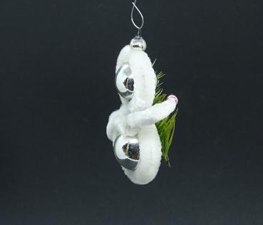 Gablonzer Glasornament mit Chenille - Eskimo, ~ 1960/1970