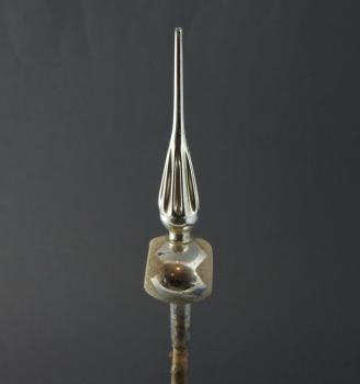 Antique indent Glass tree topper