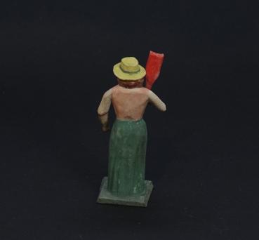 Grulicher Krippenfigur " Bäckerin ?? ",  (7 cm)