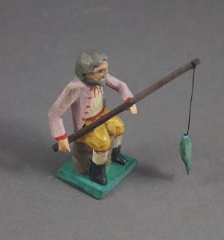 Grulich nativity figure " Angler " (7 cm)