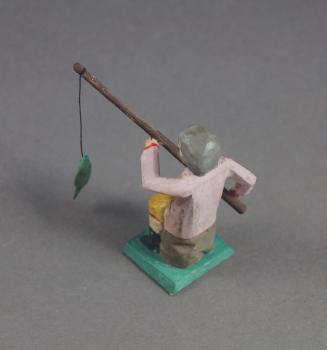 Grulich nativity figure " Angler " (7 cm)