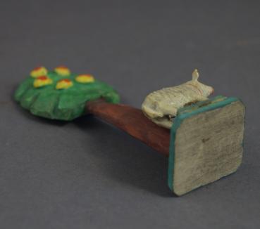 Grulicher Krippenzubehör, "Baum / Obstbaum mit Schaf"