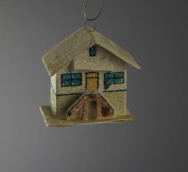 Cardboard ornament House, ca. 1950