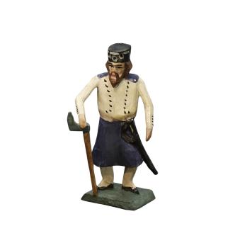 Grulich nativity figure " Mineworker with Ax " (7 cm)