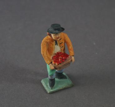 Grulicher Krippenfigur "Gabenbringer mit Früchten" (5 cm)
