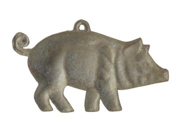 Schwein aus geprägtem Karton um 1940