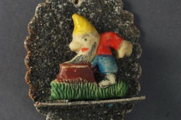 Cardboard ornament with Gnome, ca. 1940