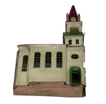 Gebäude Kirche für eine Krippe,  19. Jh.