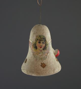Glocke aus Watte mit Engel Oblate ~ 1910/1920