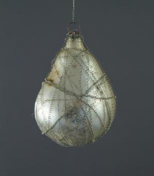Wire wrapped pear ~ 1930