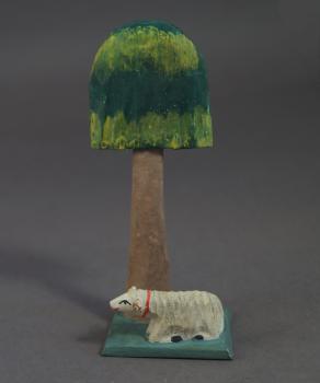Grulicher Krippenzubehör "Palme mit Schaf"