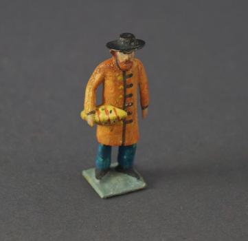 Grulicher Krippenfigur "Gabenbringer mit Brot" (5 cm)