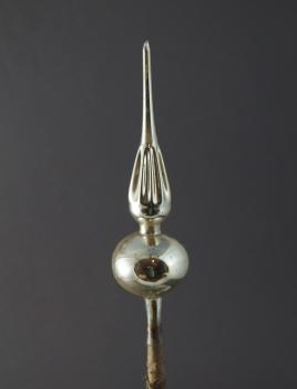 Antique indent Glass tree topper