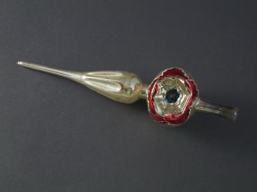 Antique indent Glass tree topper