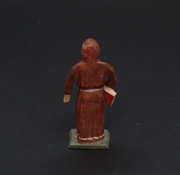 Grulicher Krippenfigur " Mönch mit Gebetsbuch " (7 cm)