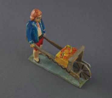 Grulich nativity figure - "Man with Fruits" (7 cm)