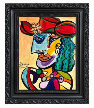 Peter Robert Keil (geb. 1942, Homage an meinen Freund Pablo Picasso, dat. 79