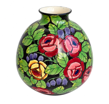 Preview: Ernst Wahliss, Vienna – Ceramic Vase with Floral Decoration, circa 1910